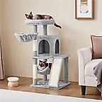 Yaheetech 40-Inch Cat Tower With Condo Dark Gray