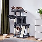 Yaheetech 40-Inch Cat Tower With Condo Dark Gray