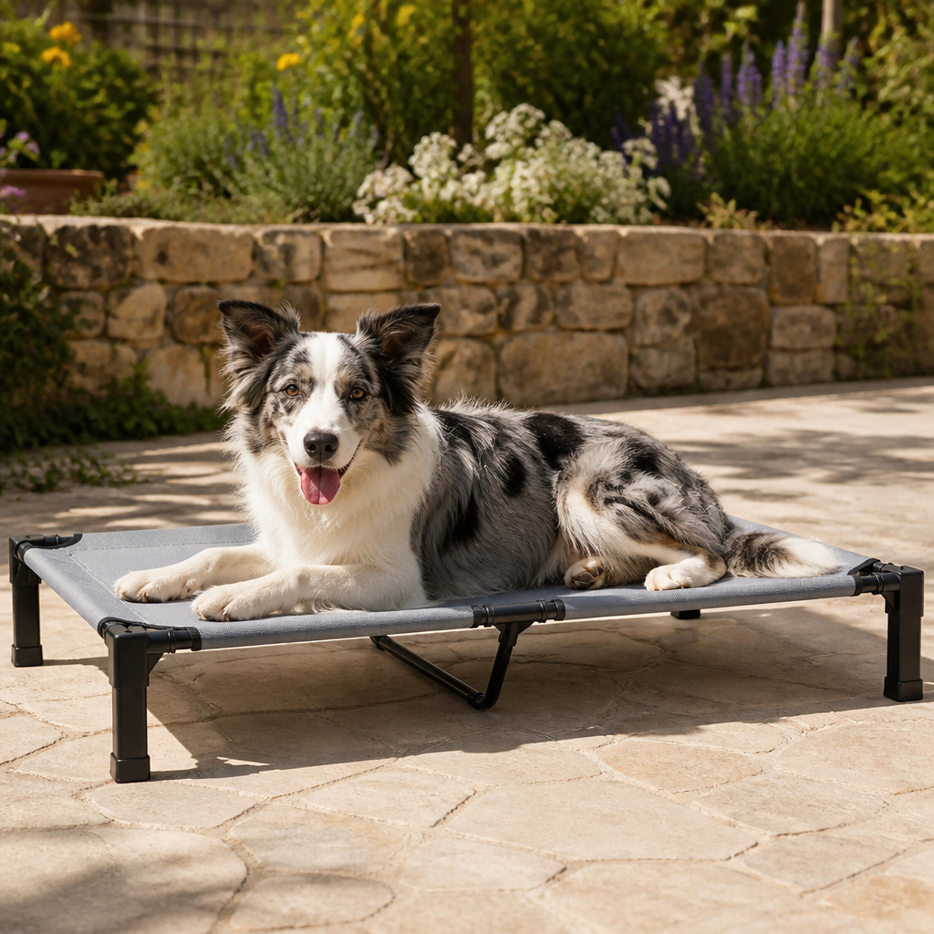 Elevated Cooling Portable Nylon Dog Bed