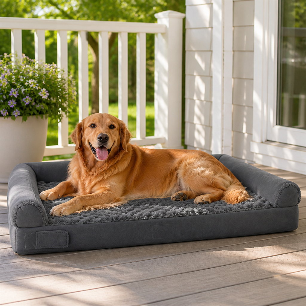 Orthopedic Support Foam Anti-Skid Dog Bed Removable Cover