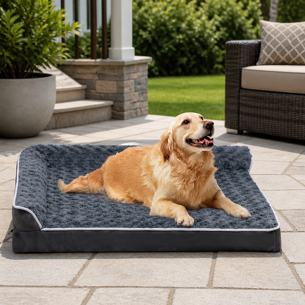 Non-Slip Supportive Sponge Dog Sofa Bed Removable Cover