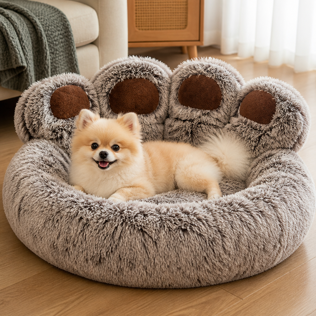 Plush Non-Slip Polyester Pet Bed