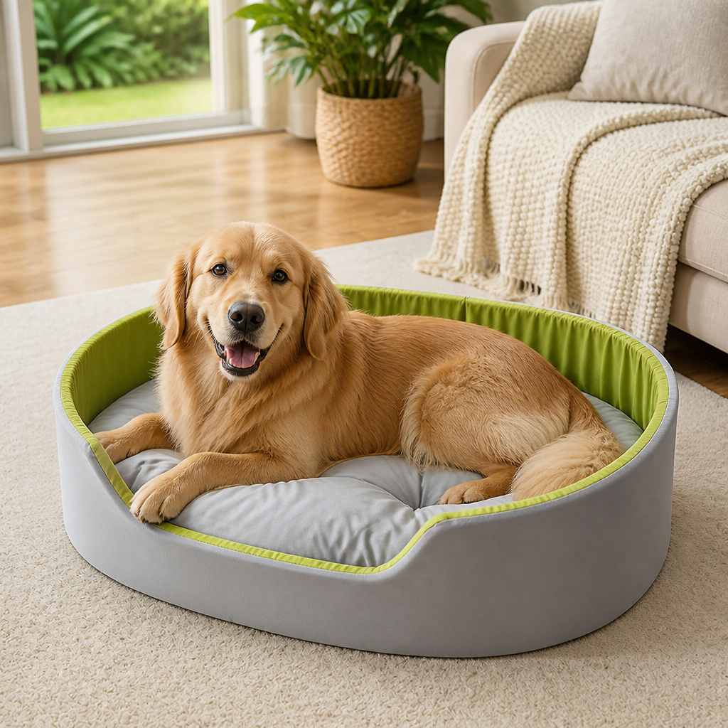 Warm All-Season Thick Polyester Fiber Dog Bed