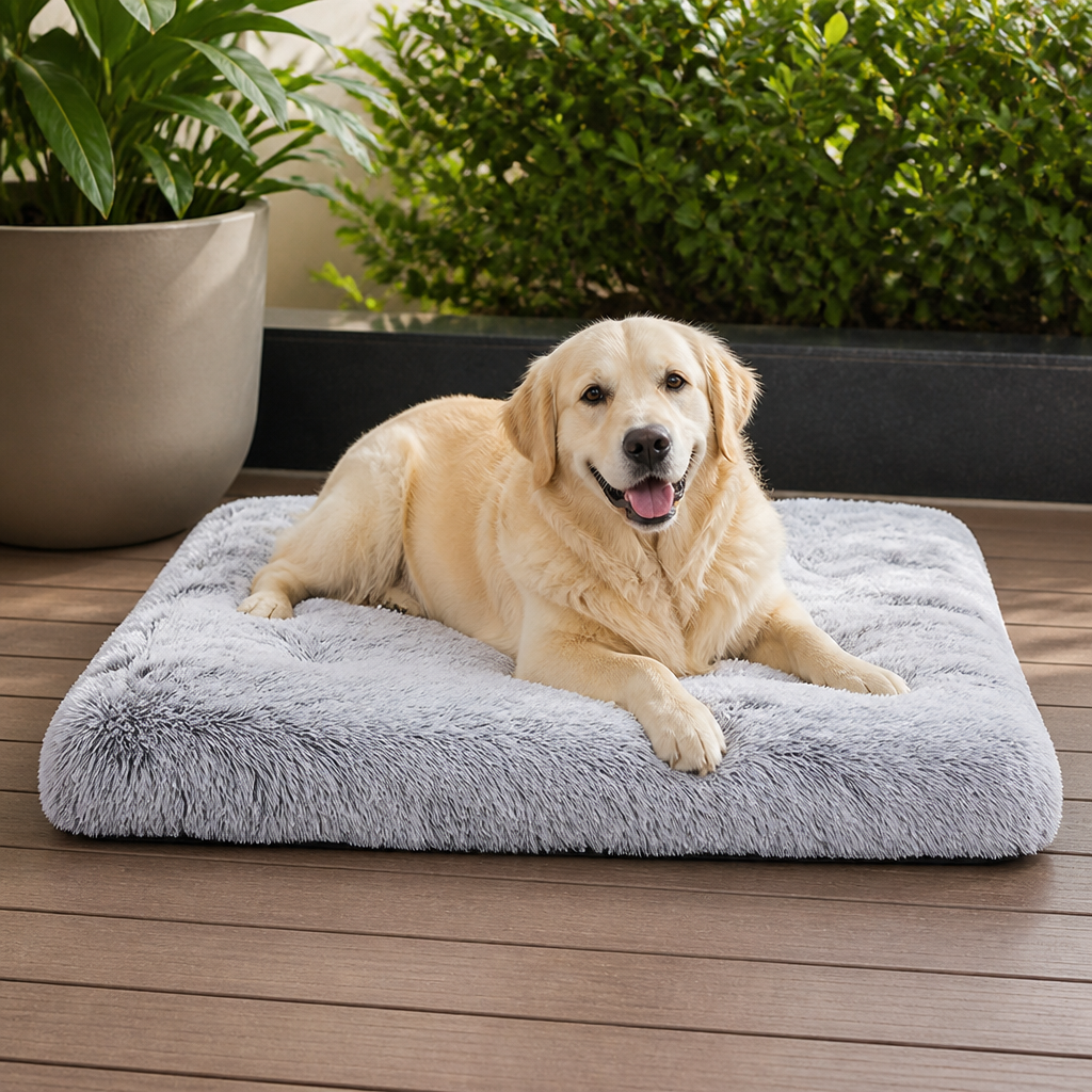 Cozy Plush Dog Bed Removable Cover