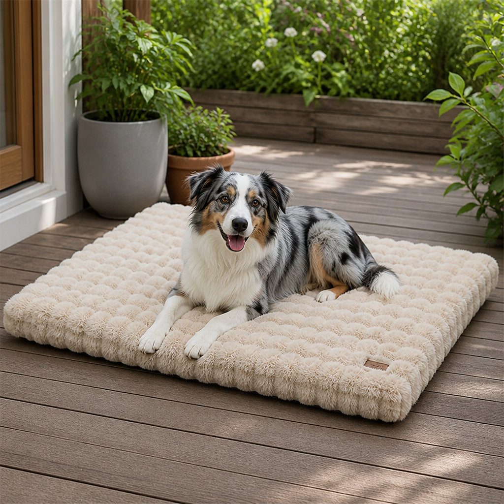 Thick Polyurethane Foam Dog Bed Removable Cover