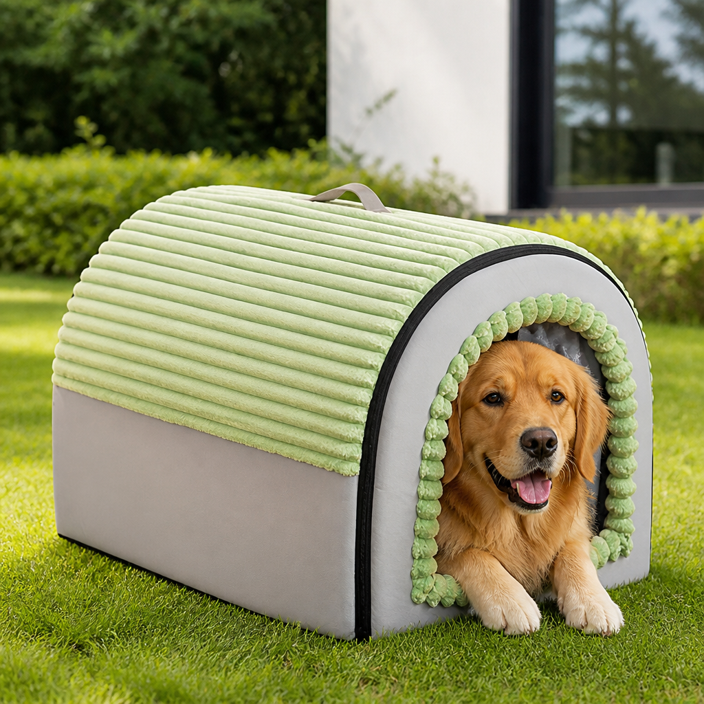 Insulated Washable Pet Cave Bed Removable Cover