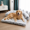 Plush Neck Pillow Polyester Pet Sofa Bed Removable Cover