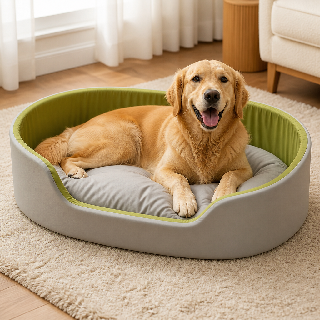 Warm All-Season Thick Polyester Fiber Dog Bed