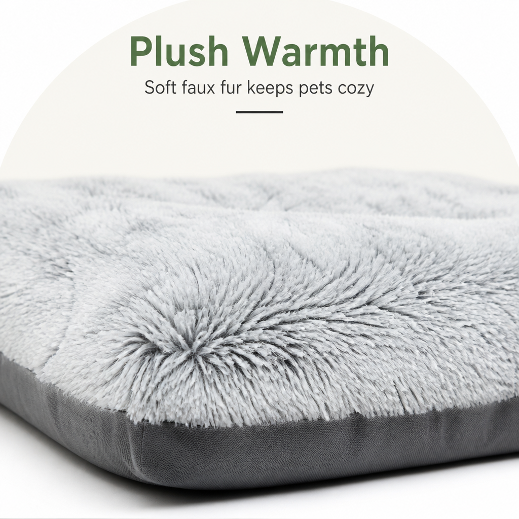 Warm Polyester Fiber Rectangle Dog Bed