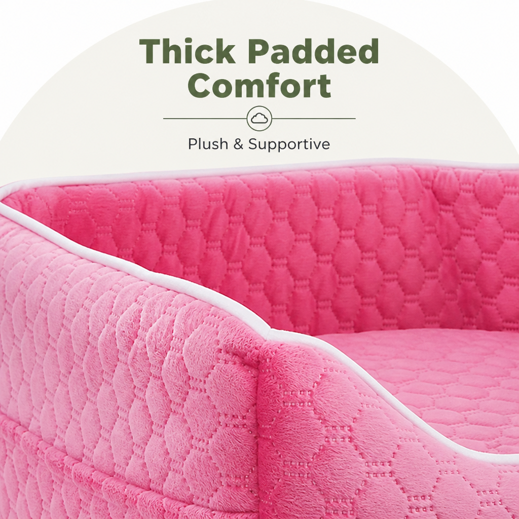 Thick Padded Dog Booster Seat Washable Cover