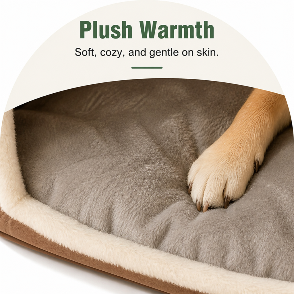 Warm Washable Semi-Enclosed Dog House Removable Cover