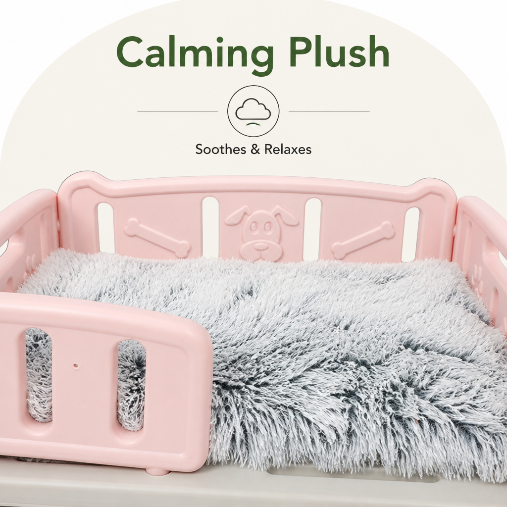 Orthopedic Calming Plush Elevated Entry Pet Sofa Bed