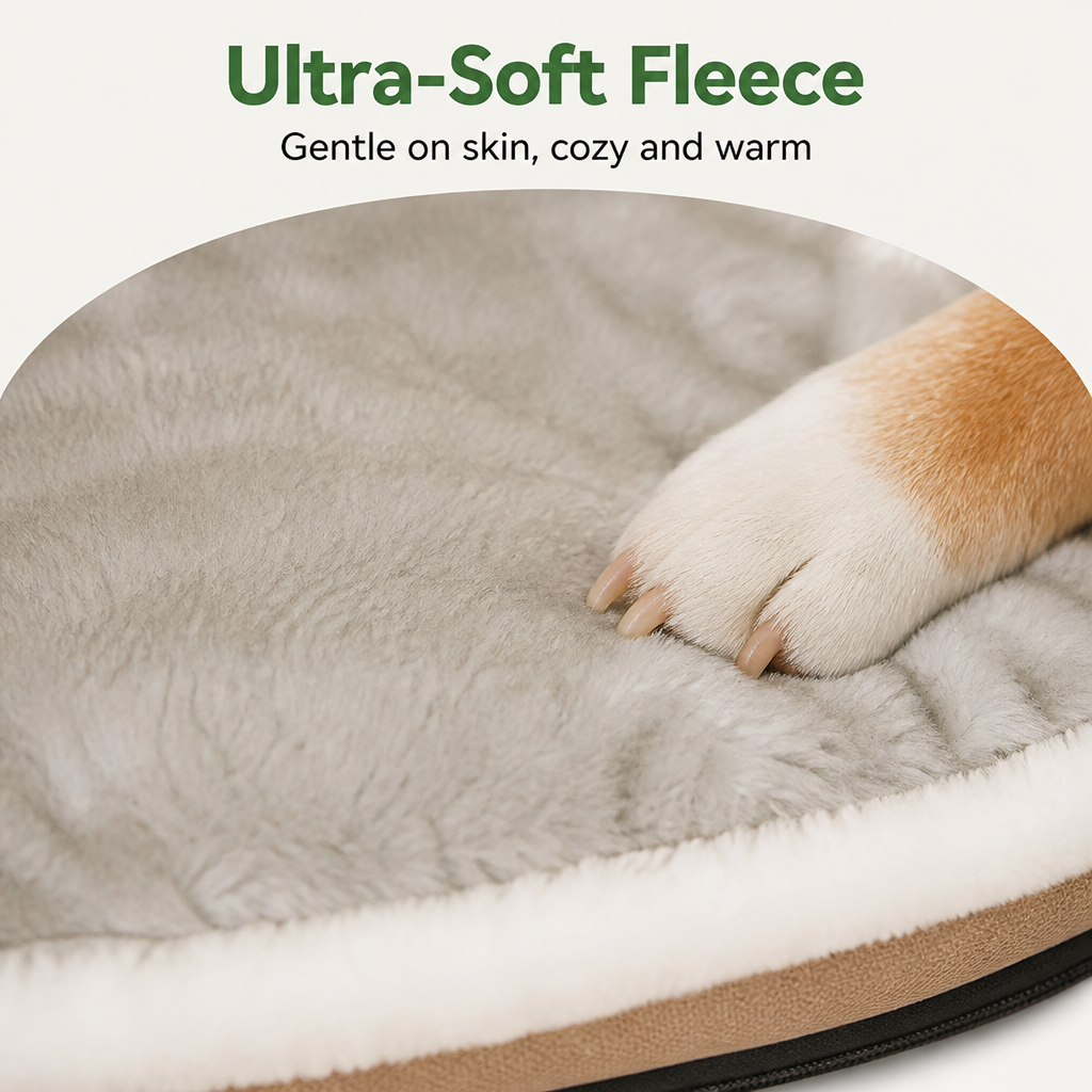 Plush Detachable Fleece Pet House Bed