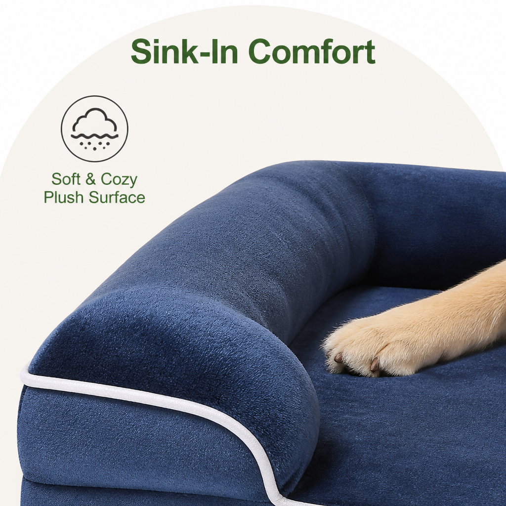 Orthopedic Support Foam Anti-Skid Dog Bed Removable Cover