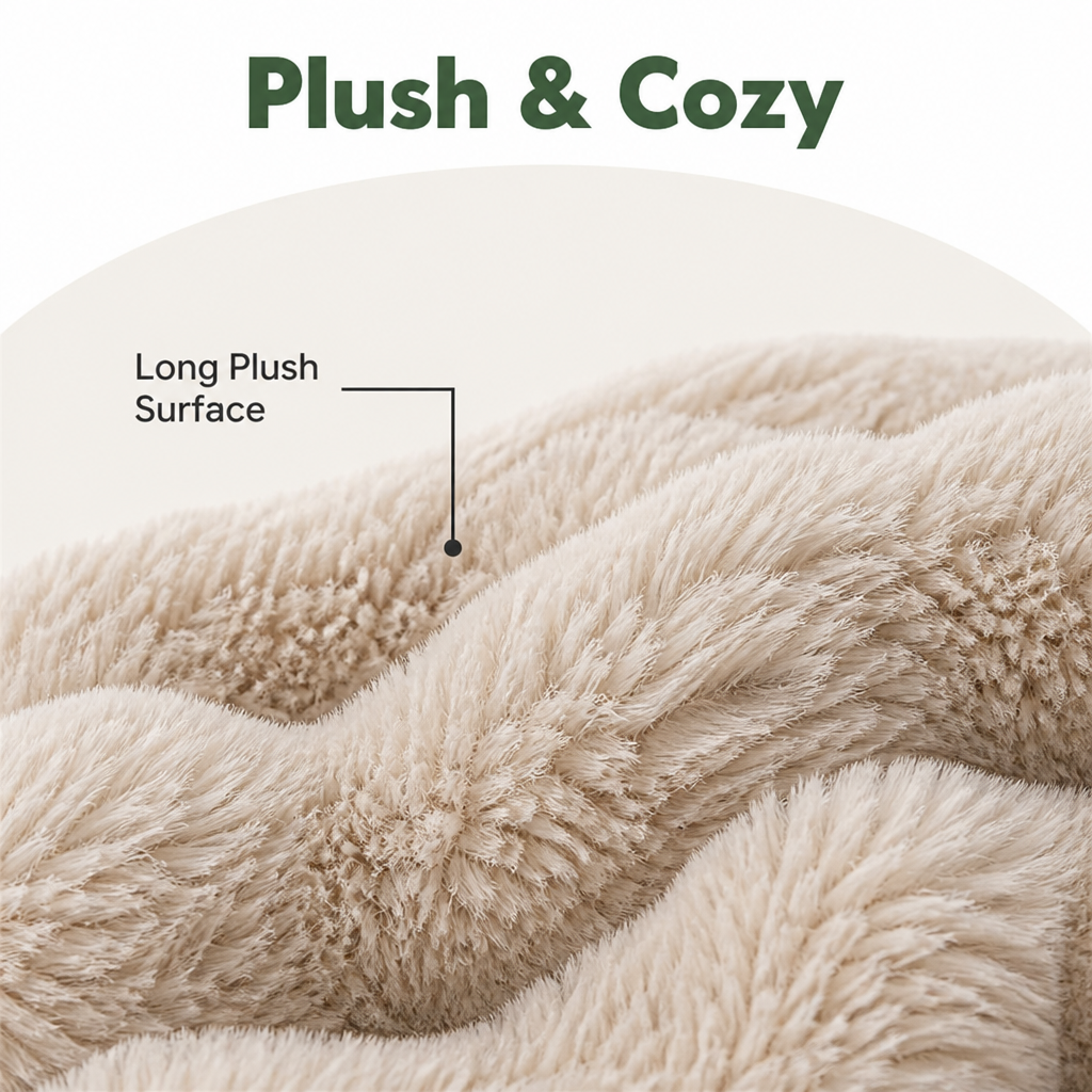 Thick Polyurethane Foam Dog Bed Removable Cover