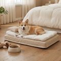 Ergonomic Spinal Support Foam Removable Pillow Dog Bed