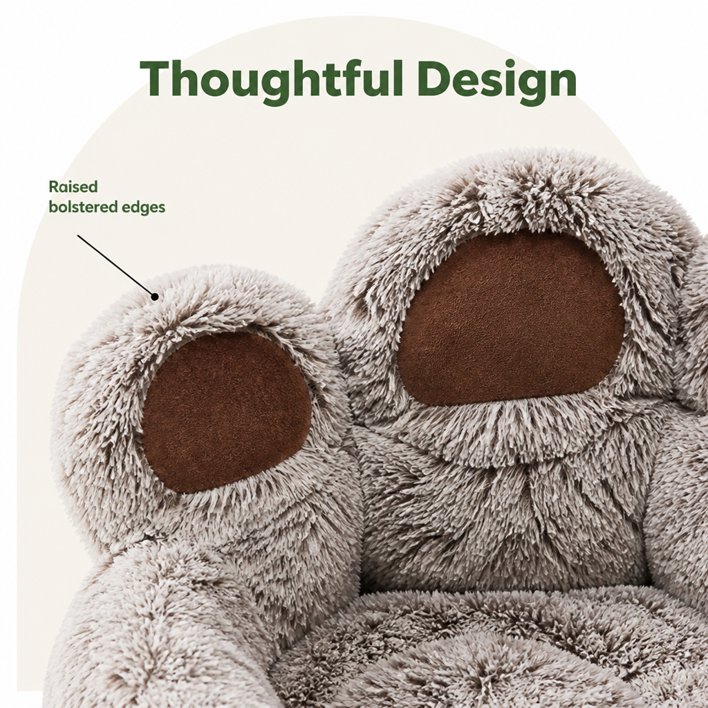 Plush Non-Slip Polyester Pet Bed