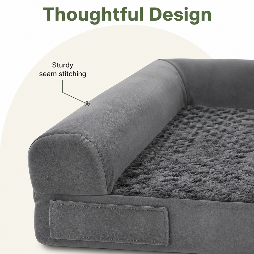 Orthopedic Support Foam Anti-Skid Dog Bed Removable Cover