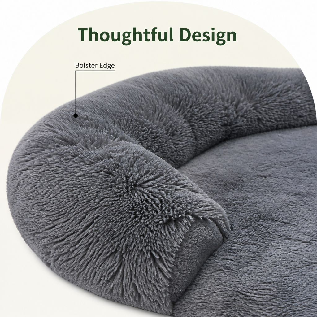 All-Season Fluffy Washable Pet Sofa Bed Removable Cover