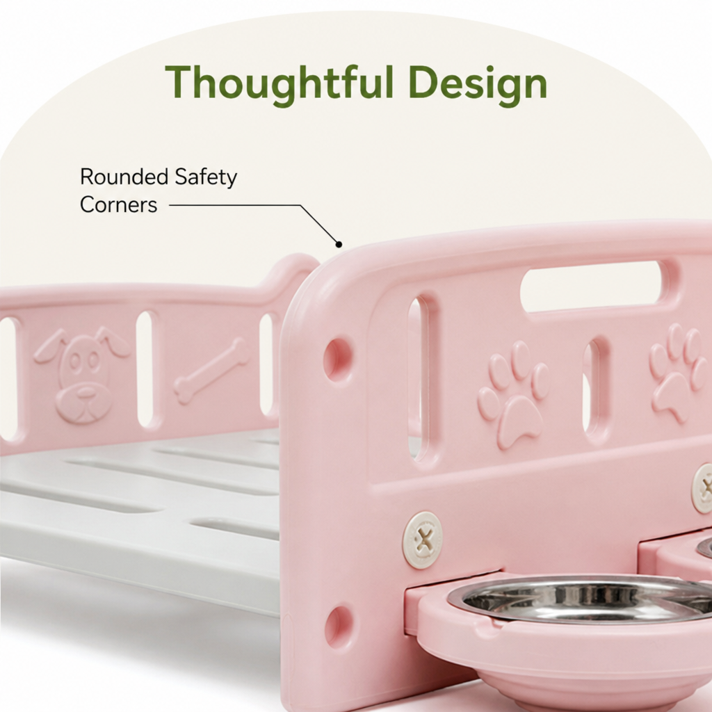 Orthopedic Calming Plush Elevated Entry Pet Sofa Bed