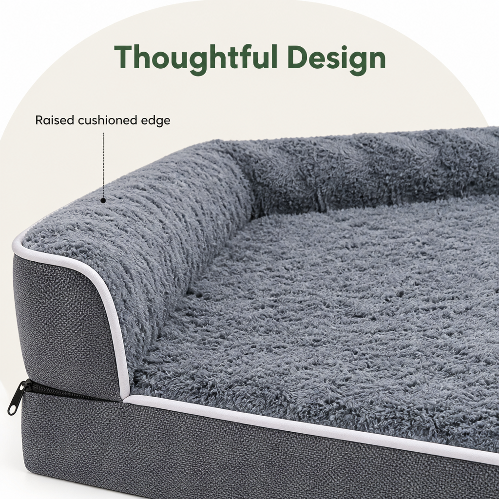 Non-Slip Supportive Sponge Dog Sofa Bed Removable Cover
