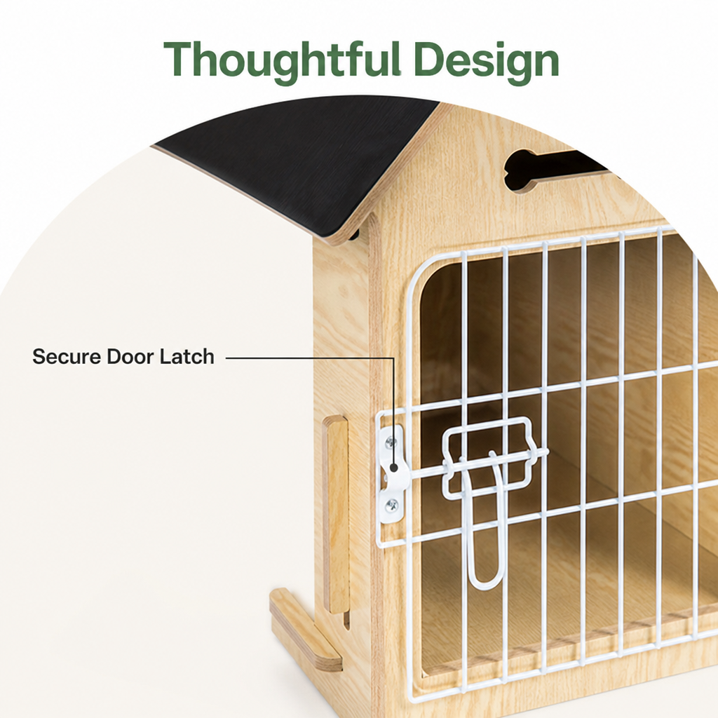 Elevated Ventilated Wood Pet House