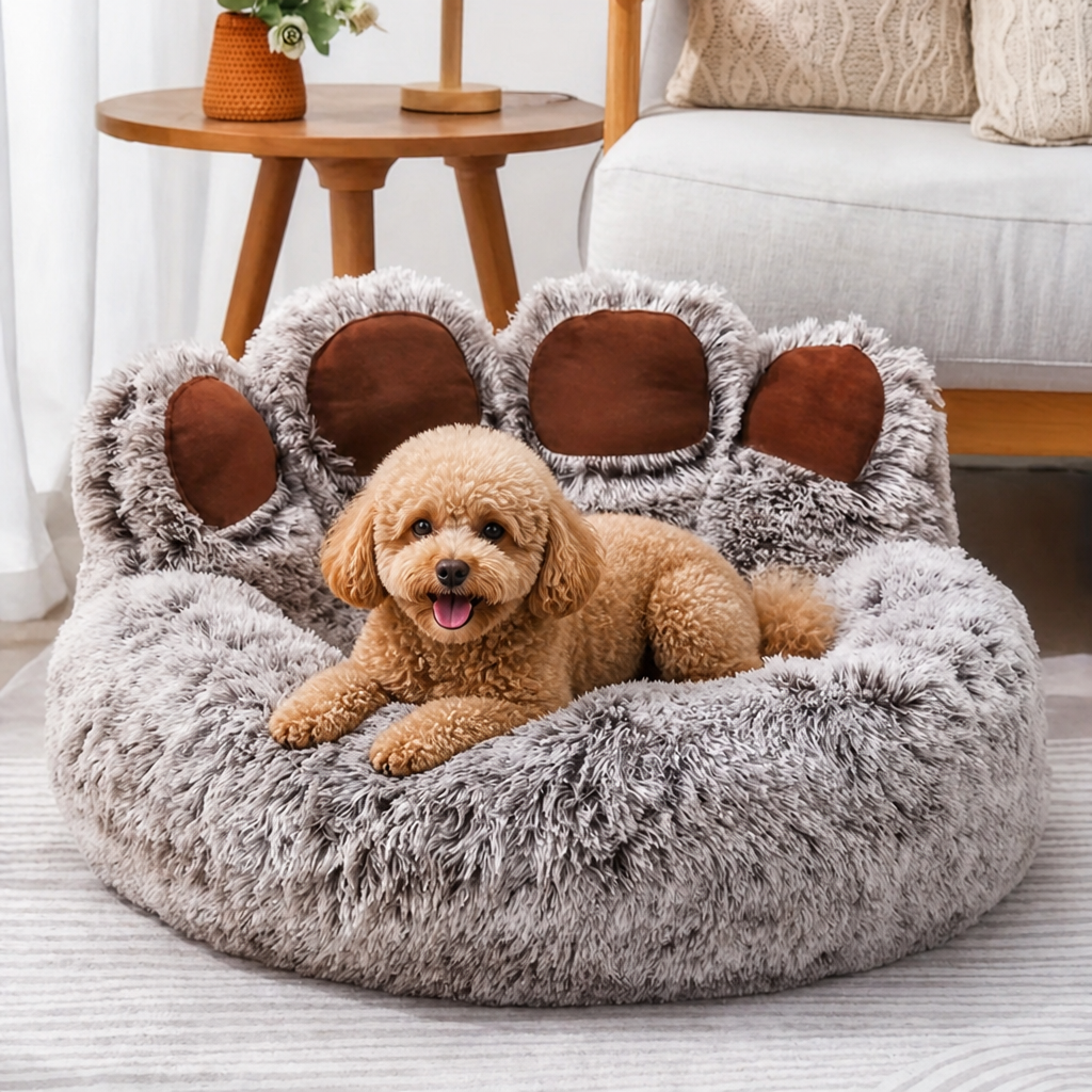 Plush Non-Slip Polyester Pet Bed