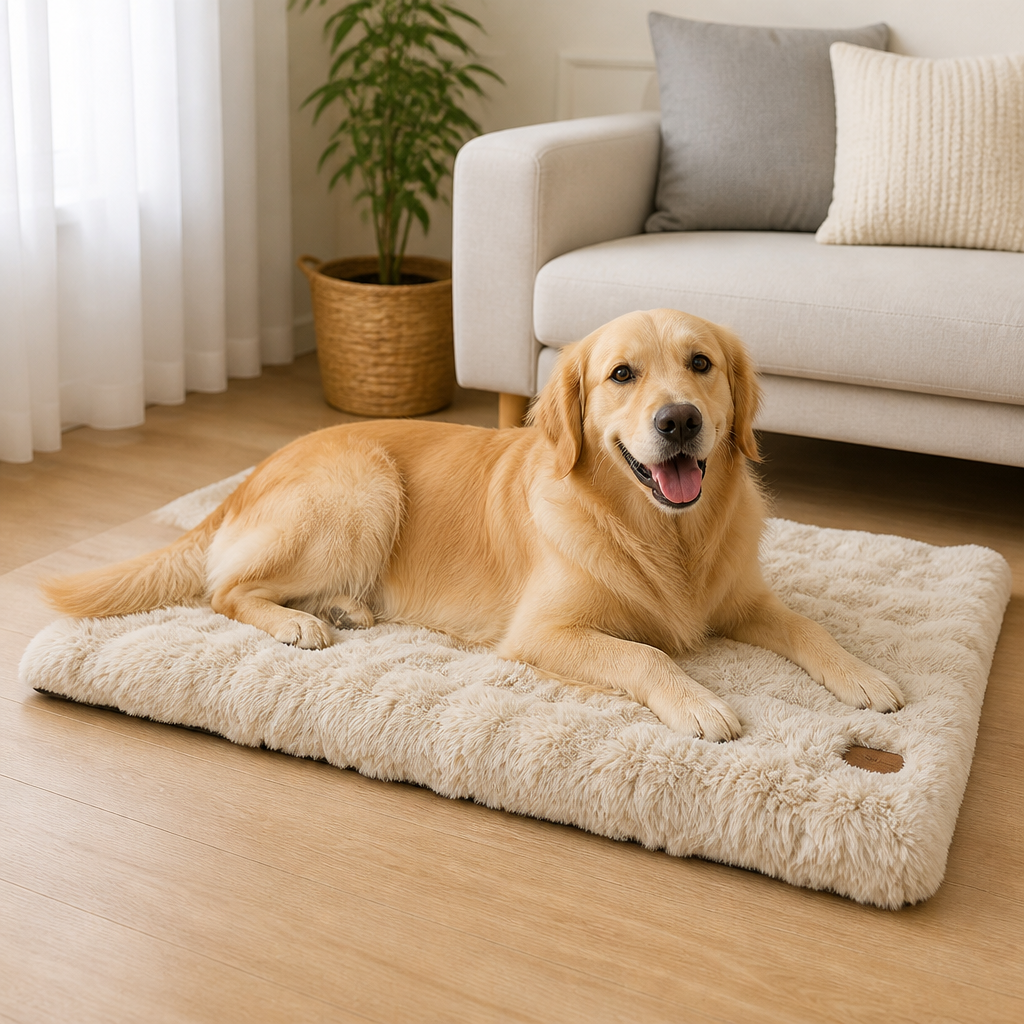 Thick Polyurethane Foam Dog Bed Removable Cover