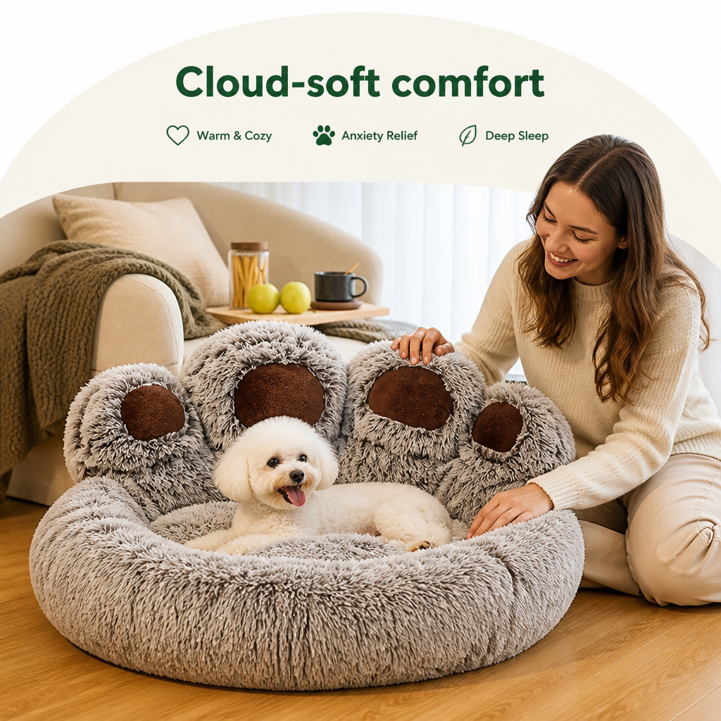 Plush Non-Slip Polyester Pet Bed
