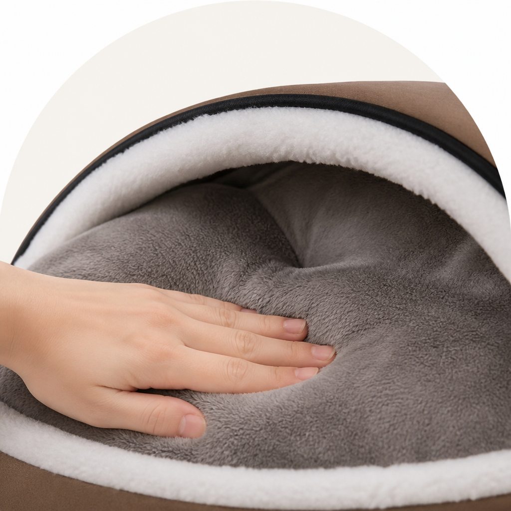 Plush Detachable Fleece Pet House Bed