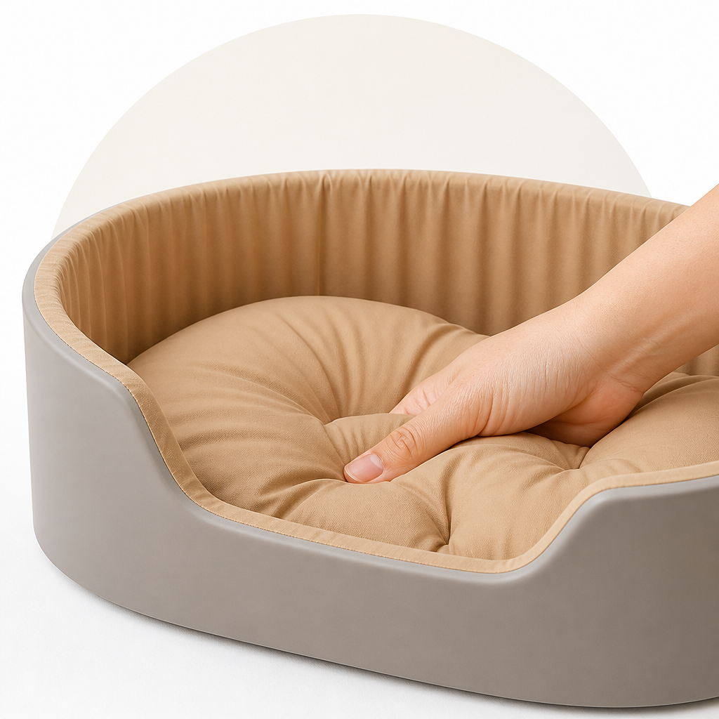 Warm All-Season Thick Polyester Fiber Dog Bed