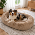 Orthopedic Washable Faux Fur Human Dog Bed Removable Cover