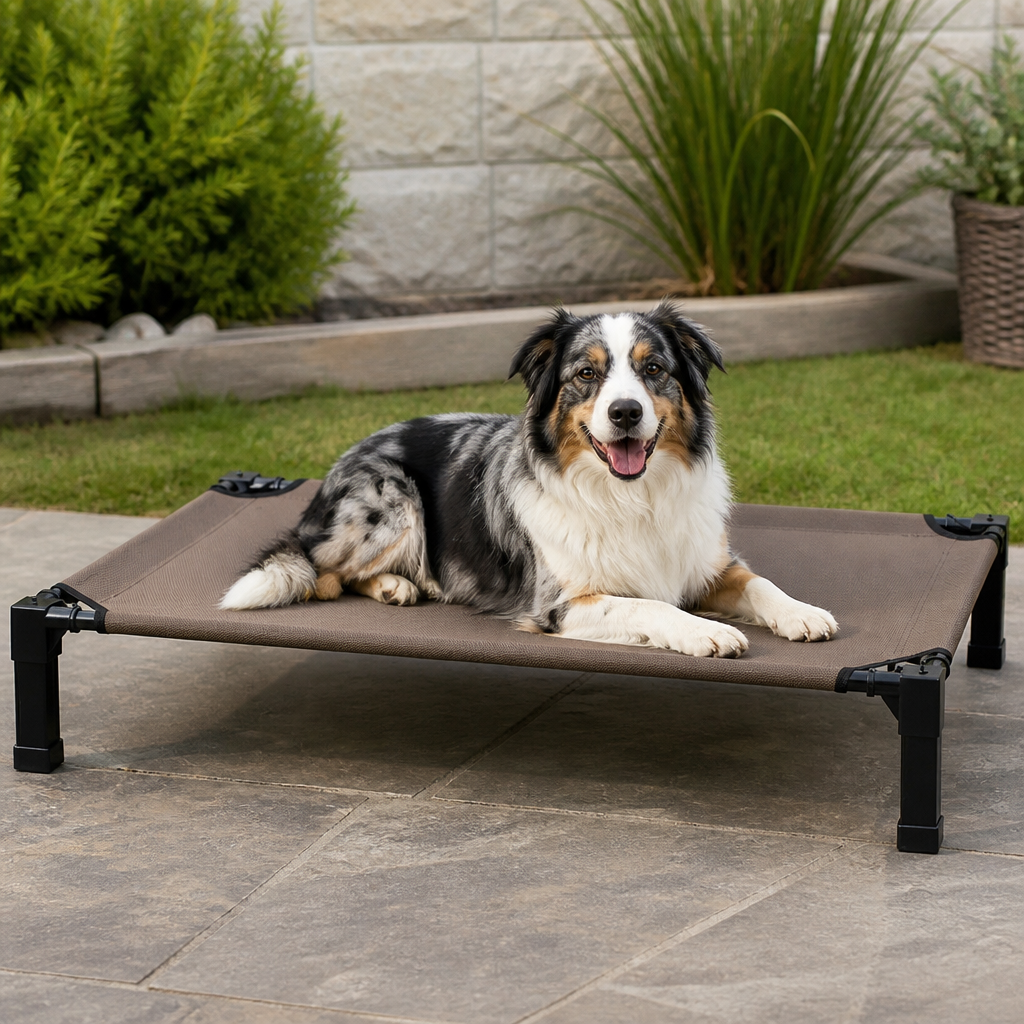 Elevated Cooling Portable Nylon Dog Bed