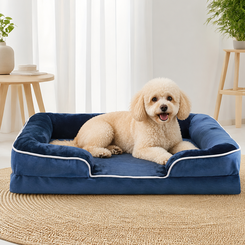 Orthopedic Support Foam Anti-Skid Dog Bed Removable Cover