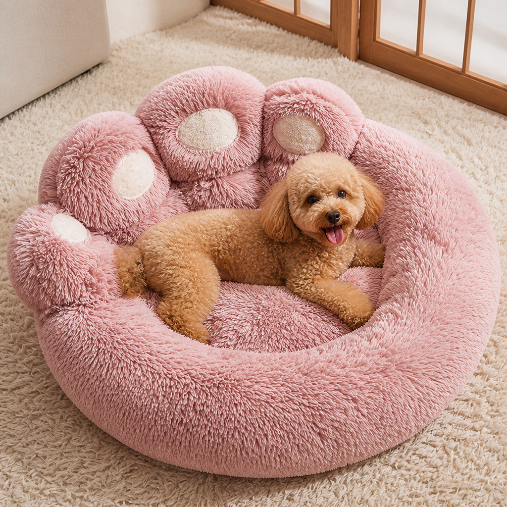 Plush Non-Slip Polyester Pet Bed