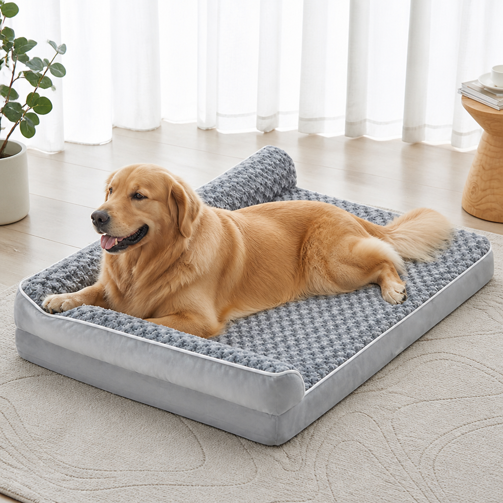 Non-Slip Supportive Sponge Dog Sofa Bed Removable Cover
