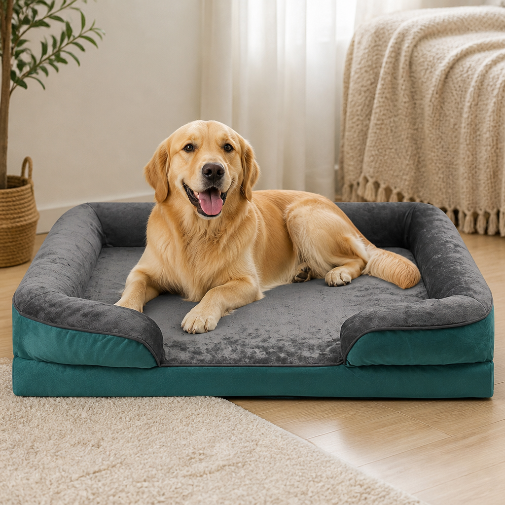 Orthopedic Support Foam Anti-Skid Dog Bed Removable Cover