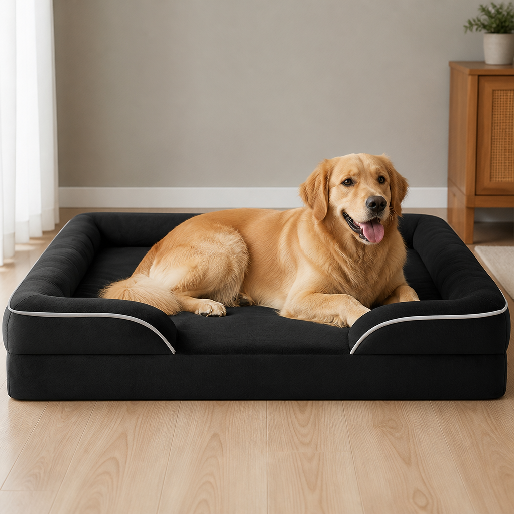 Orthopedic Support Foam Anti-Skid Dog Bed Removable Cover