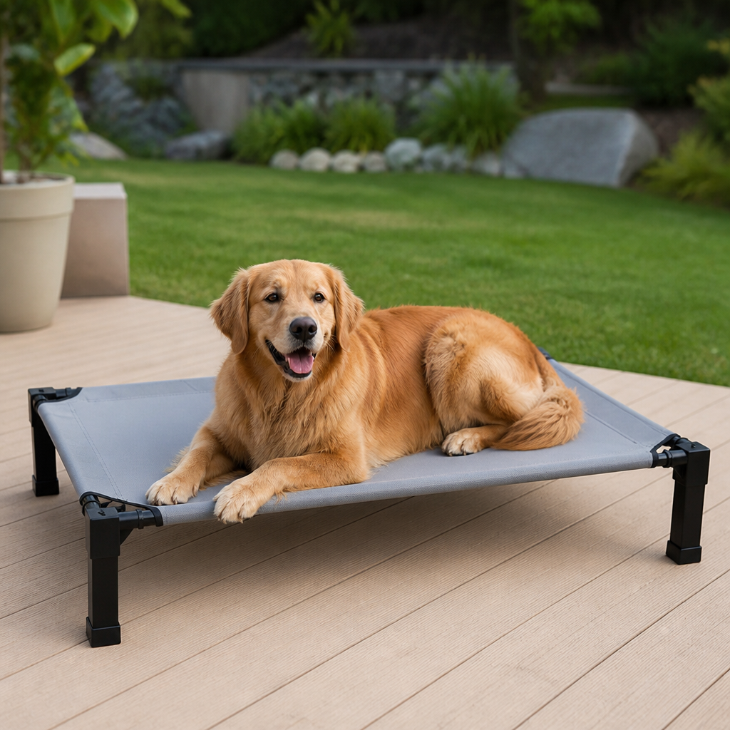 Elevated Cooling Portable Nylon Dog Bed