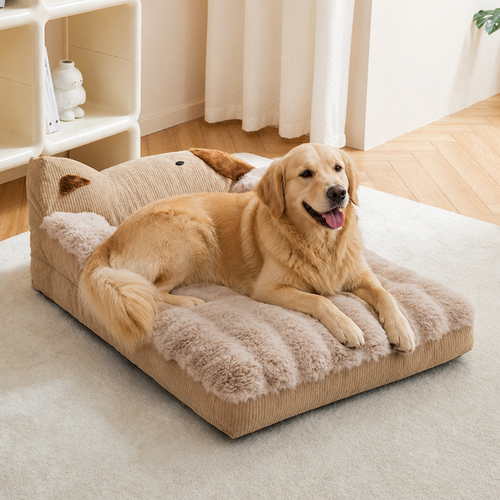 Calming Polyester Non-Slip Pet Sofa Bed Removable Cover