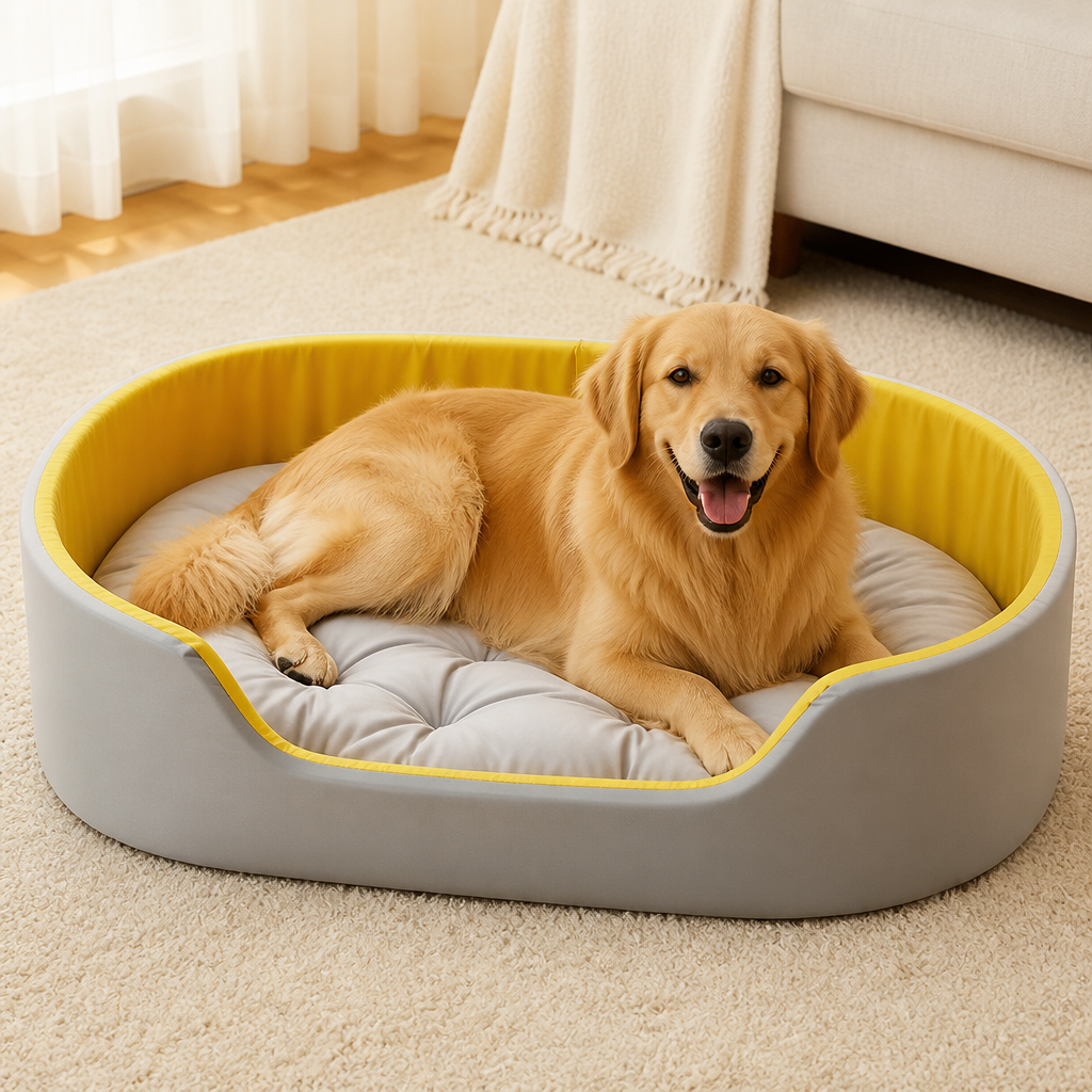 Warm All-Season Thick Polyester Fiber Dog Bed