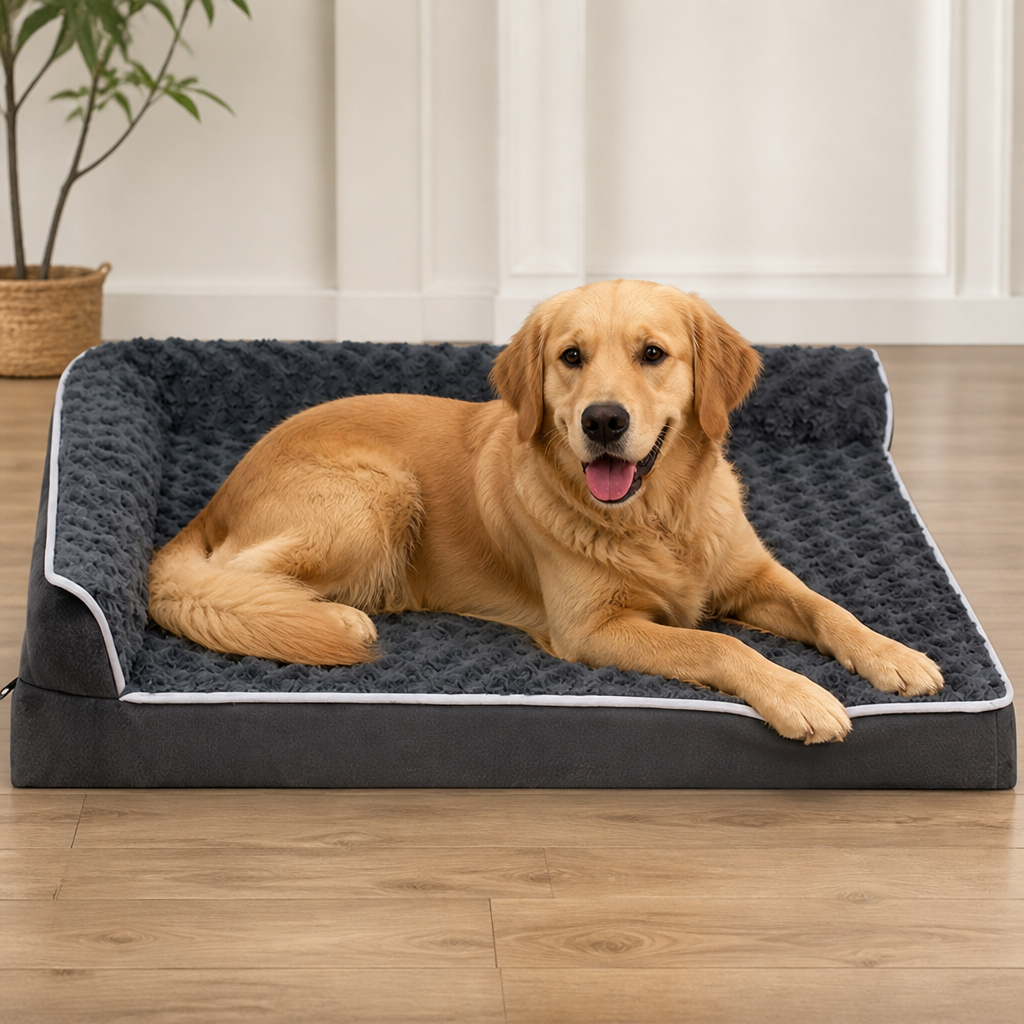 Non-Slip Supportive Sponge Dog Sofa Bed Removable Cover