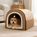 Warm Washable Semi-Enclosed Dog House Removable Cover
