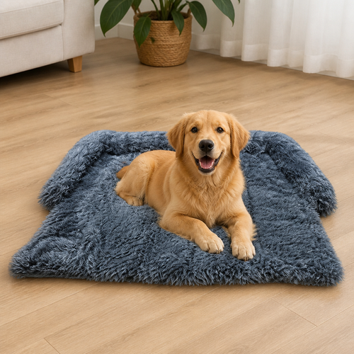 All-Season Fluffy Washable Pet Sofa Bed Removable Cover
