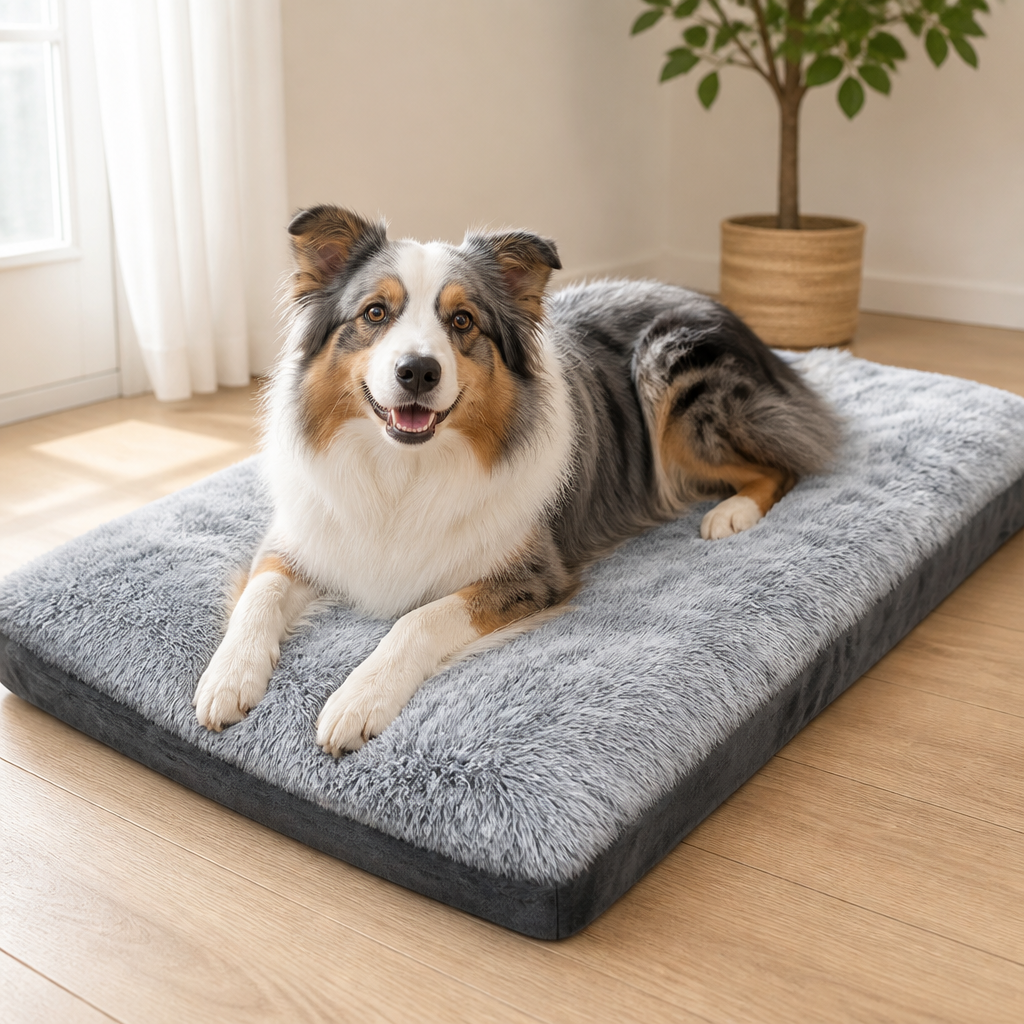 Warm Polyester Fiber Rectangle Dog Bed