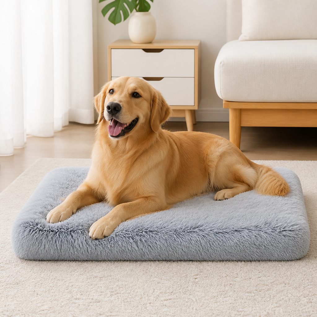 Cozy Plush Dog Bed Removable Cover