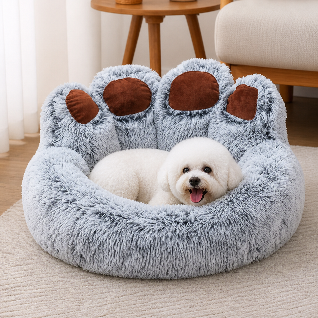 Plush Non-Slip Polyester Pet Bed