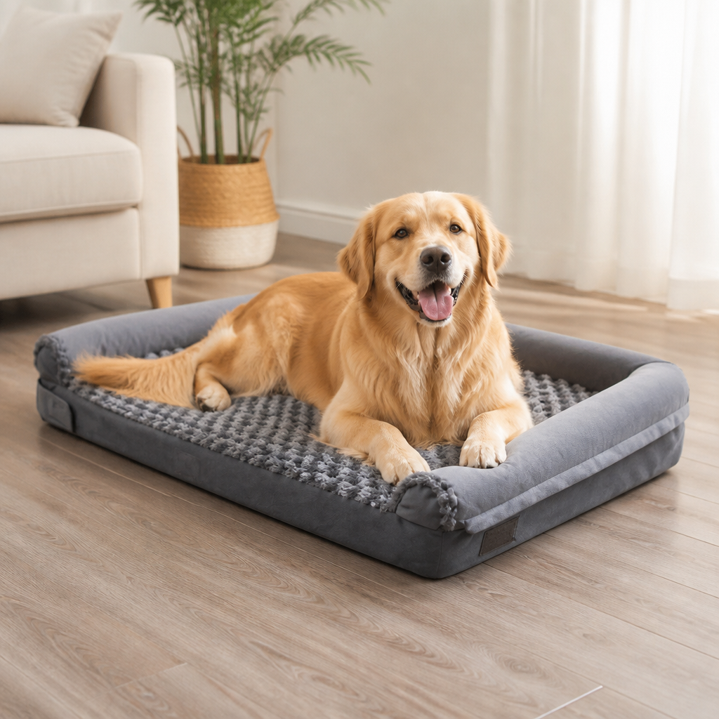 Orthopedic Support Foam Anti-Skid Dog Bed Removable Cover