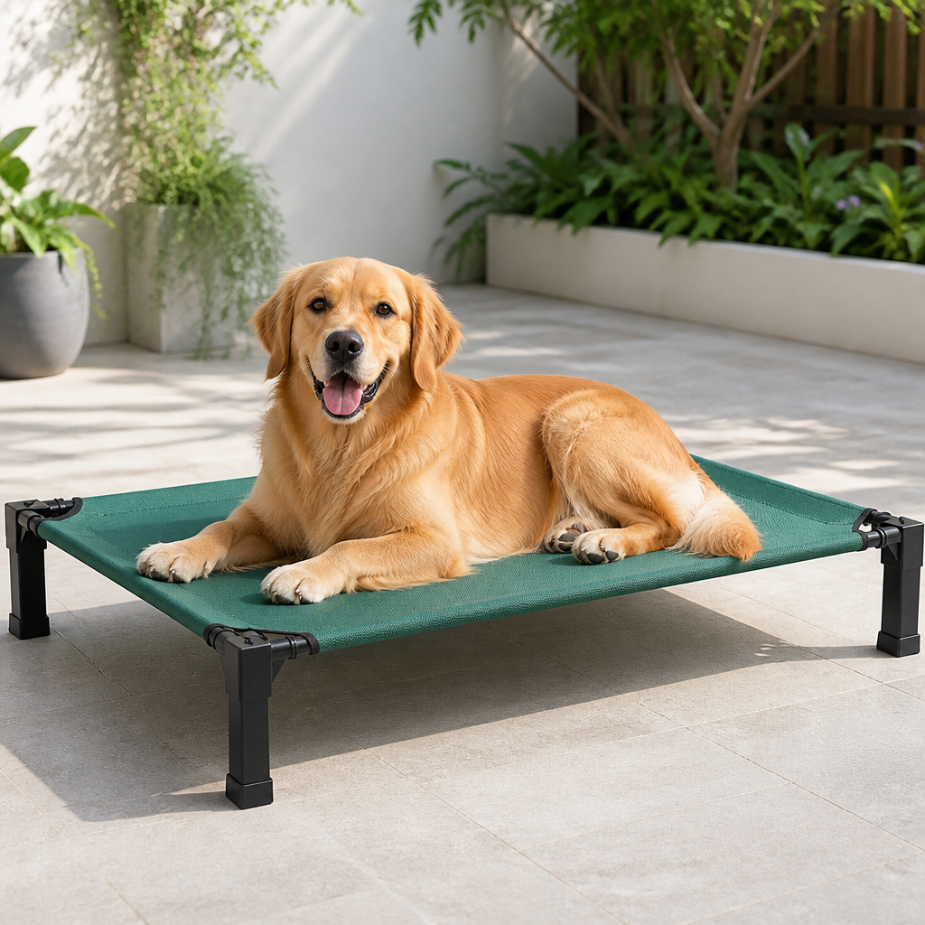Elevated Cooling Portable Nylon Dog Bed